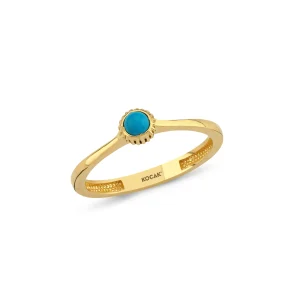Koçak 14k Turquoise Stone Gold Ring 14YZK1918