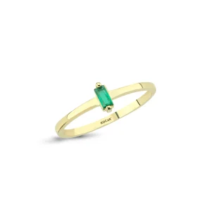Koçak 14k Green Stone Gold Ring 14YZK1896
