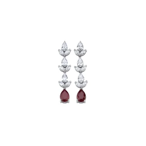 Koçak 3.69 Carat Ruby Diamond Earrings RK05209